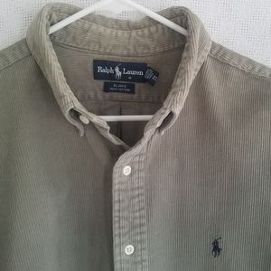 Ralph Lauren Blake Corduroy Shirt XXL Gray